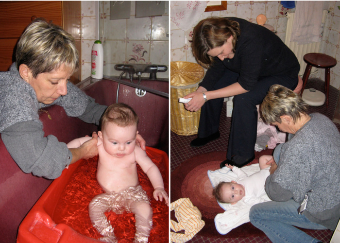 Bain avec Mami