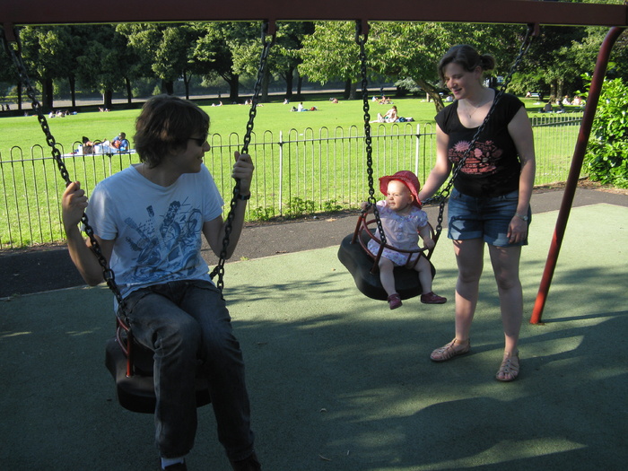 Balançoire avec tonton François