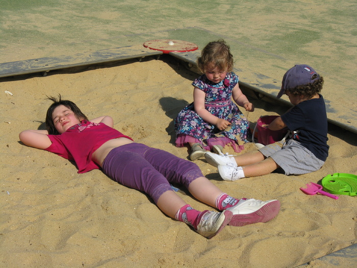 Léa et moi à la plage