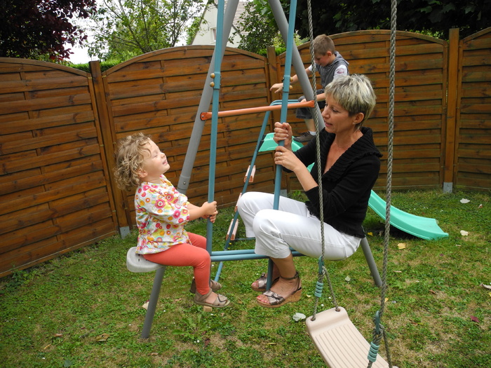 Balançoire avec Mami