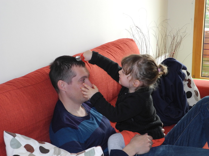 Couper les cheveux de Papa