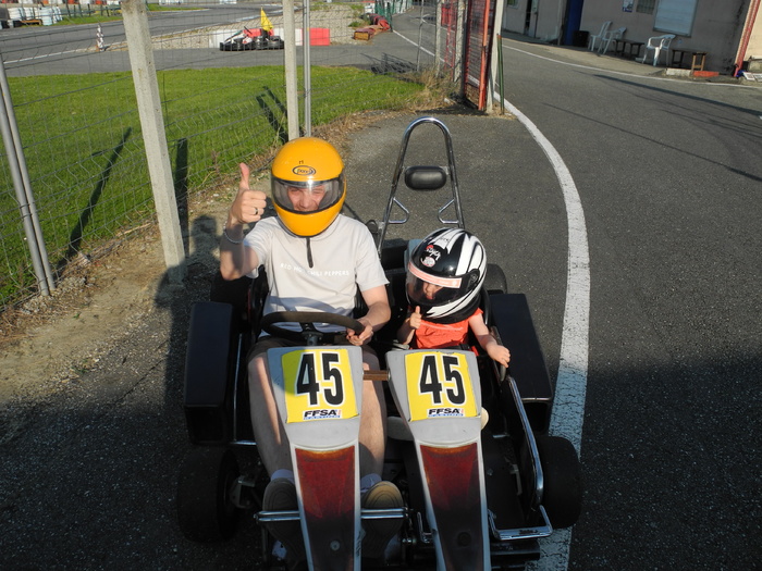 Je fais du kart