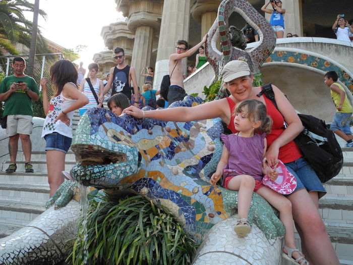 Un lézard au parc Güell