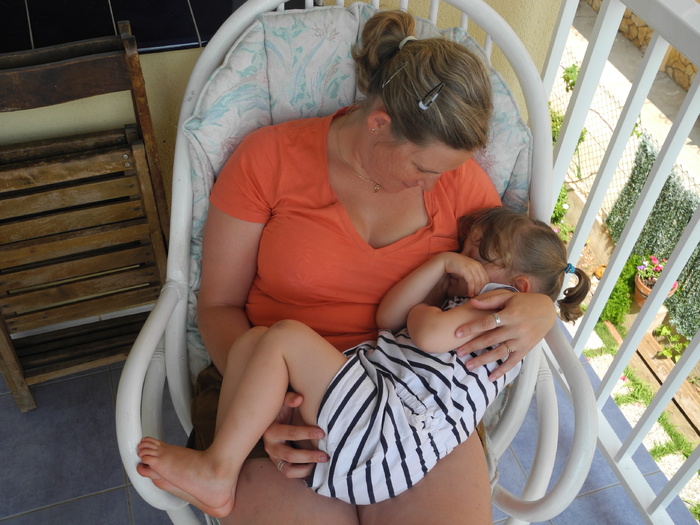 Câlin dans les bras