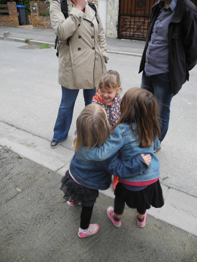 Câlin pour dire au revoir