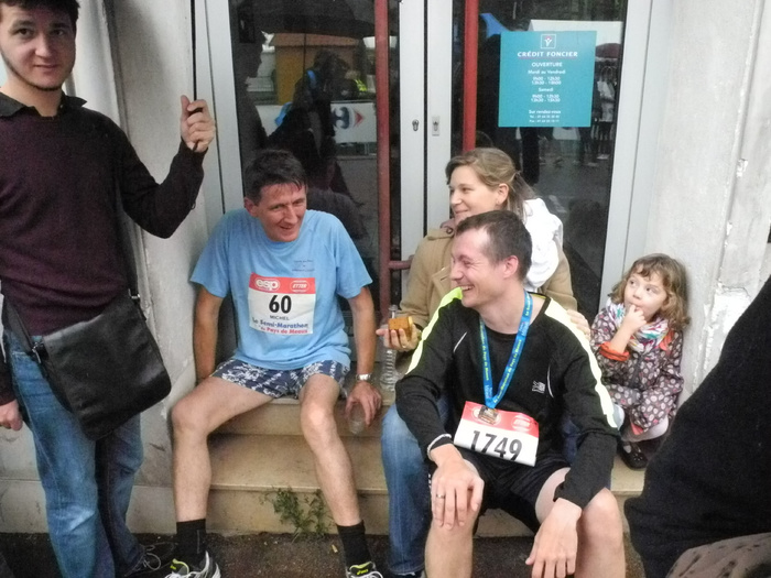 Papou et Papa au marathon