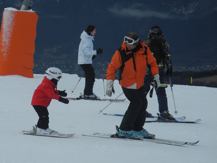Cours de ski avec Bernard