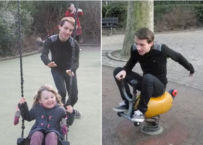 Au parc avec Romain